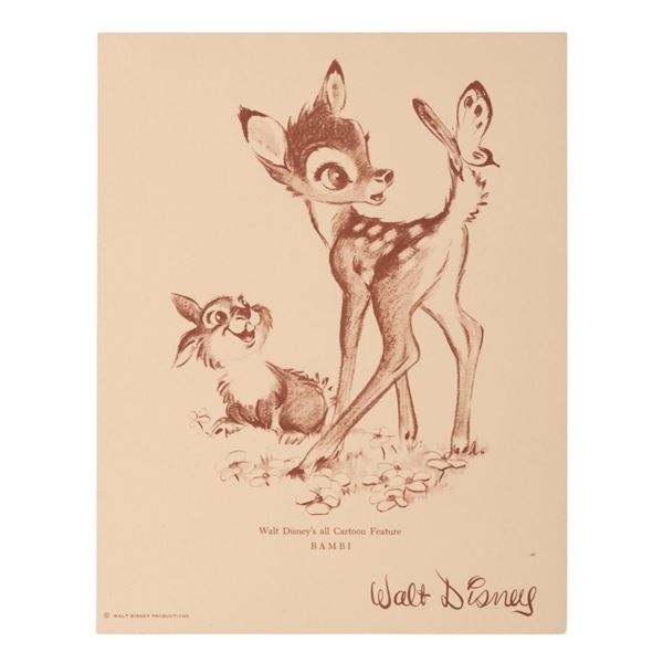 A "Bambi" Fan Card.