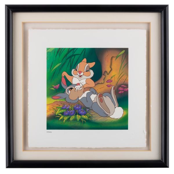 A "Bambi" Thumper and Miss Bunny Serigraph.
