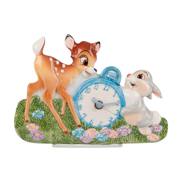 A Bambi & Thumper Ceramic Clock.