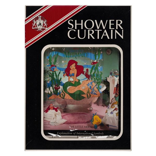 A “The Little Mermaid” 1990s Vinyl Shower Curtain.