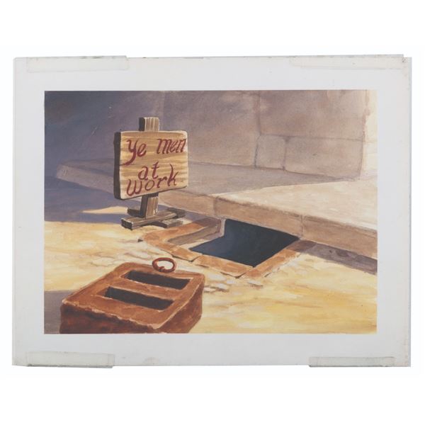 A "Prince and the Pauper" Background Color Key Painting.