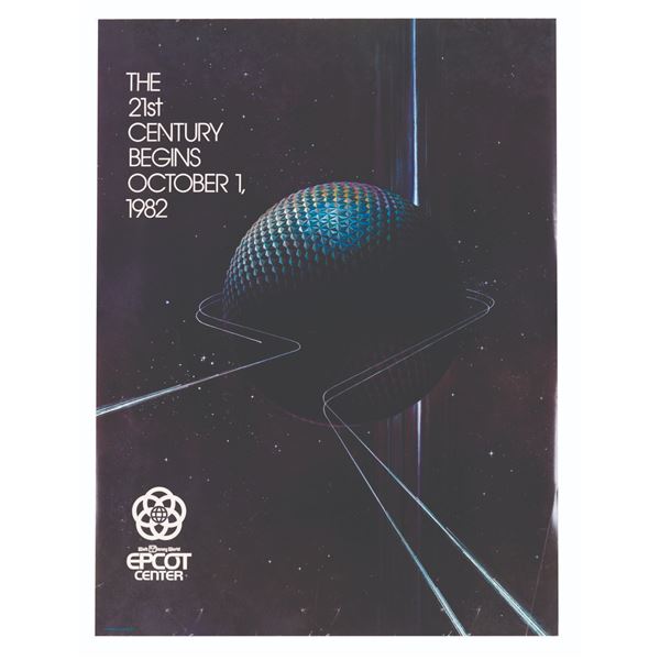 An EPCOT Pre-Opening Poster.