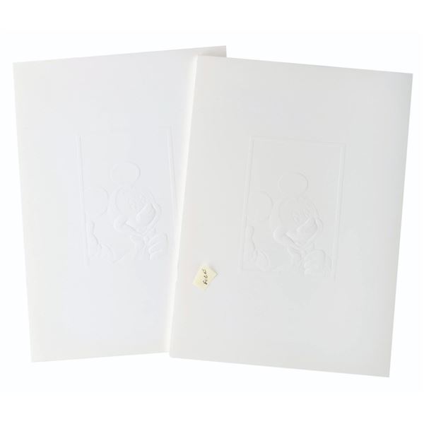 A Pair of Euro Disneyland Grand Opening Invitations.