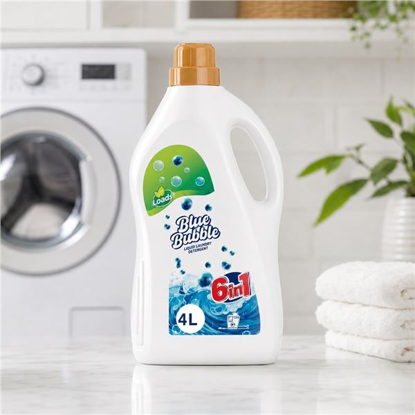 Brand New BlueBubble 6-in-1 Liquid Laundry Detergent – 4L / 67 Loads 4L