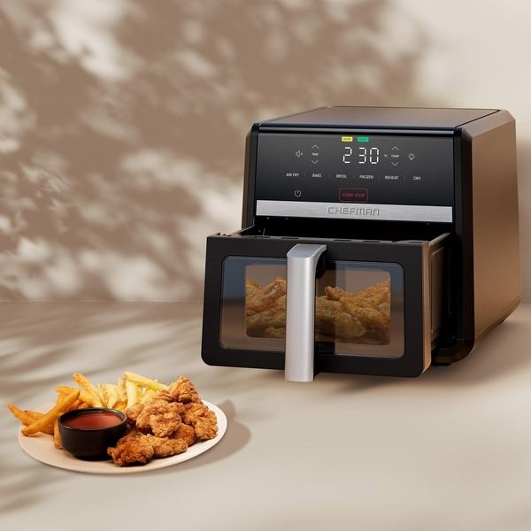 Brand New Chefman TurboFry XL 8.5L Air Fryer with Powerful DC Motor – 6-in-1