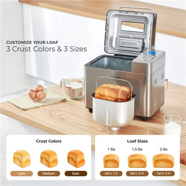 Customer Returned Cuckoo 2 lb. Multi-Functional Automatic Bread Maker