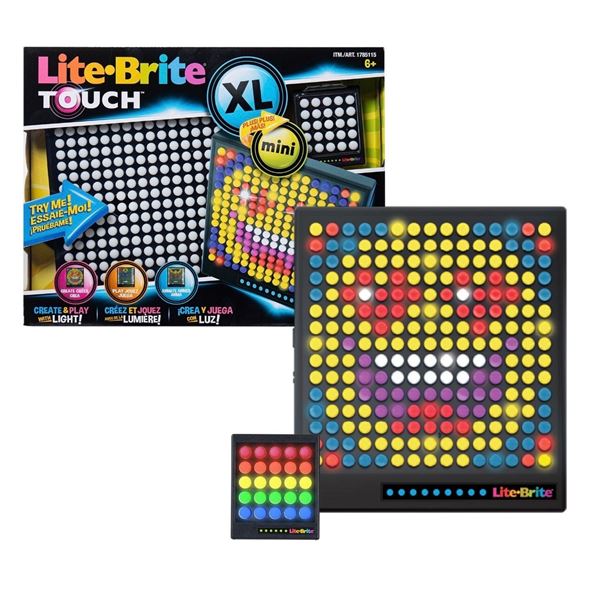 Brand New Lite-Brite Touch XL & Mini Touch Combo Pack – Light-Up Art and Games