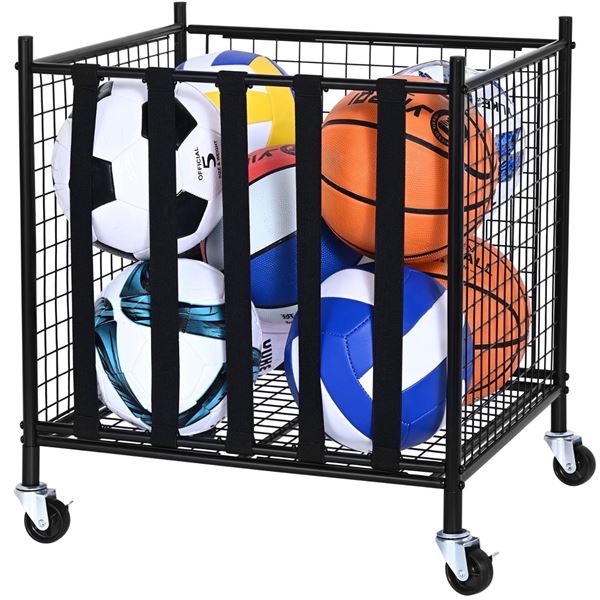 Brand New Rolling Sports Ball Storage Cart – Model RF-RY-024