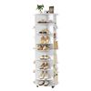 Image 5 : Brand New 7-Tier 360° Rotating Shoe Rack Tower – White