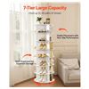 Image 7 : Brand New 7-Tier 360° Rotating Shoe Rack Tower – White