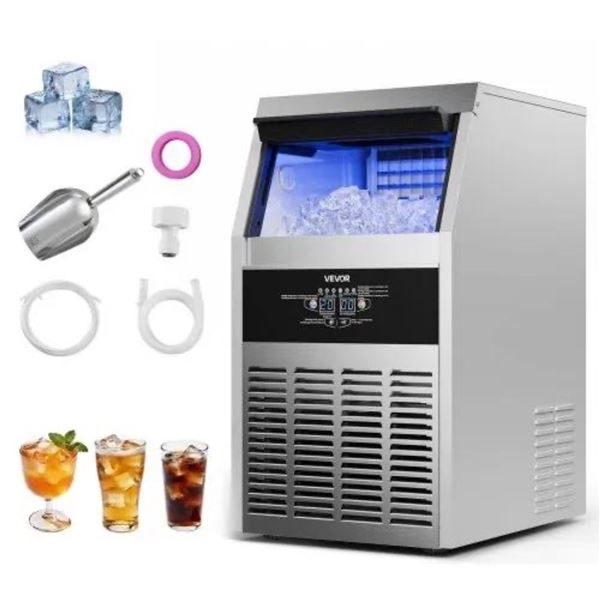 Brand New VEVOR 90 lb/Day Commercial Ice Maker – 13 lb Storage