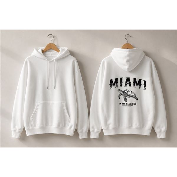 Brand New Milumia Women’s Turtle Graphic Off-Shoulder Sweatshirt – Medium