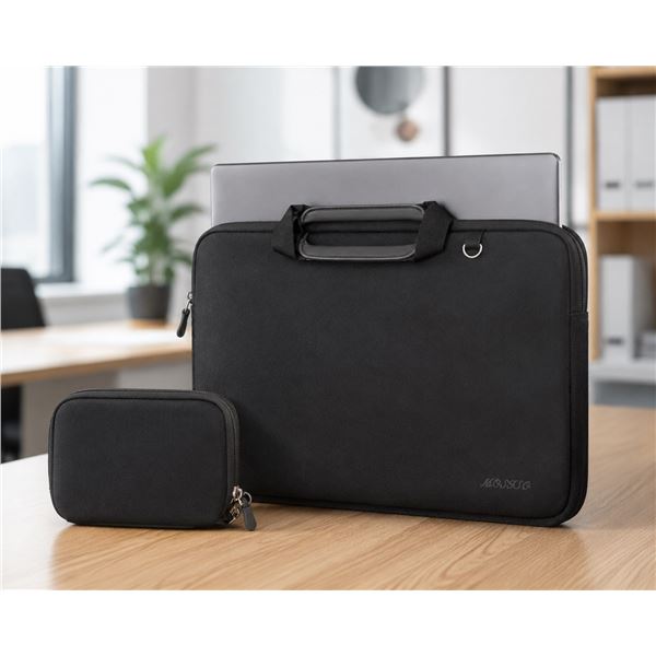 Brand New MOSISO 15–16″ Laptop Sleeve with Accessory Case – Black