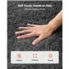 Image 2 : Brand New 5’ × 8’ Dark Gray Plush Shag Area Rug – Soft Non-Slip Carpet
