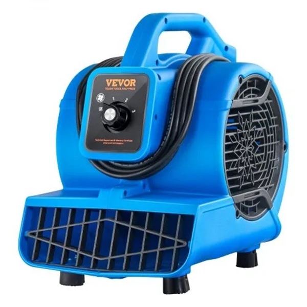 Brand New VEVOR 600 CFM Air Mover Floor Blower – 3 Speeds