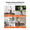 Image 2 : Brand New Folding Walker with 5-Inch Wheels – 350 lb Capacity