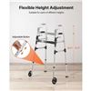 Image 5 : Brand New Folding Walker with 5-Inch Wheels – 350 lb Capacity