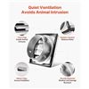 Image 6 : Brand New 6-Inch Stainless Steel Louvered Wall Vent Cover