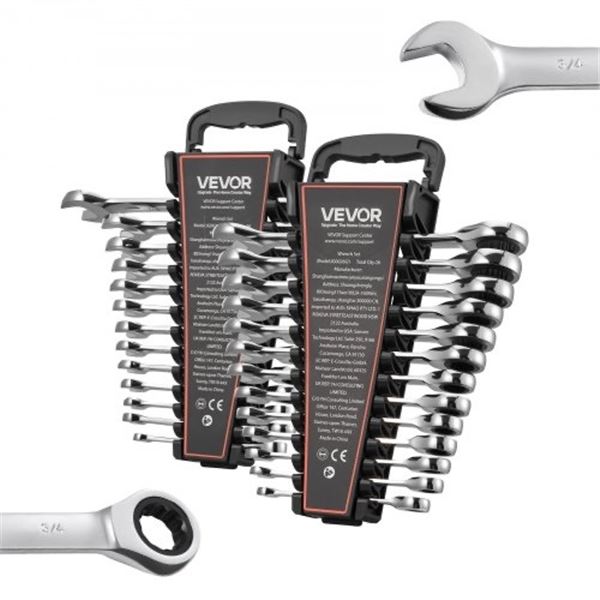 Brand New 26-Piece SAE & Metric Ratcheting Wrench Set