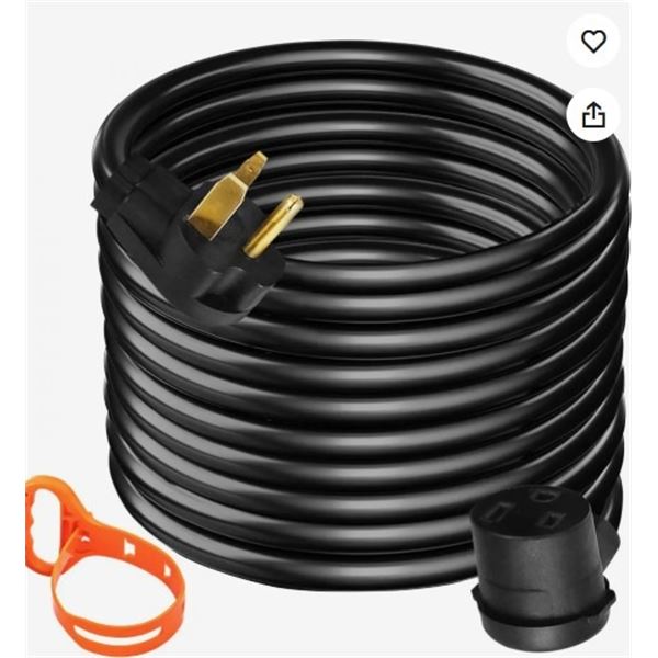 VEVOR Welder Extension Cord 40Amp 50ft 250V, Welding Power Cord with NEMA 6-50 Plug