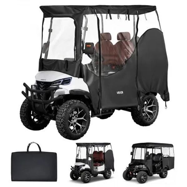 Brand New Waterproof Golf Cart Enclosure Cover for 2/2+2 Passengers