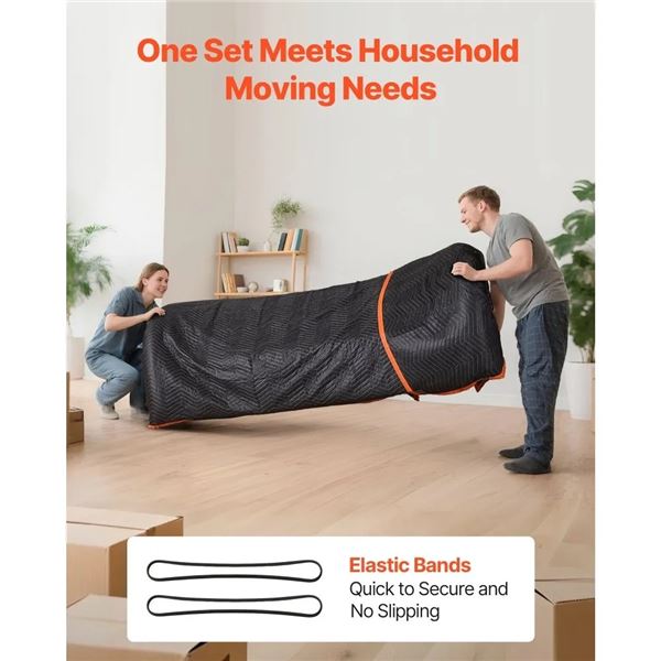 Brand New 12-Piece Heavy-Duty Moving Blankets – 72” × 40”