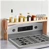 Image 3 : Brand New Bamboo Over-the-Stove Spice Rack with 6 Hooks