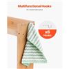 Image 6 : Brand New Bamboo Over-the-Stove Spice Rack with 6 Hooks