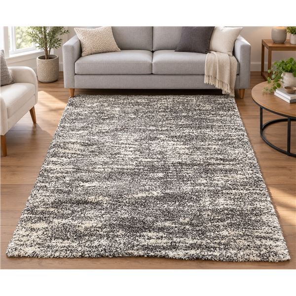 Customer Return – Looks New CAM Rosedale Super Soft Shag Area Rug – 5’3[x