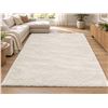Image 4 : Customer Return – Looks New CAM Brooklyn Super Soft Shag Area Rug – Cream [x=#8211