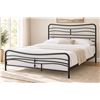 Image 2 : Brand New SNAP Style Innovation Queen Metal Bed Frame with Headboard & Footboard – Black