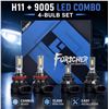 Image 2 : Brand New FAHREN H11 + 9005 LED Headlight Bulb Combo – 4-Piece Set