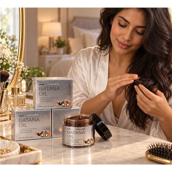 Brand New 3-Pack AIPILER 100% Raw Batana Oil Hair Treatment for Men & Women – 120g Each