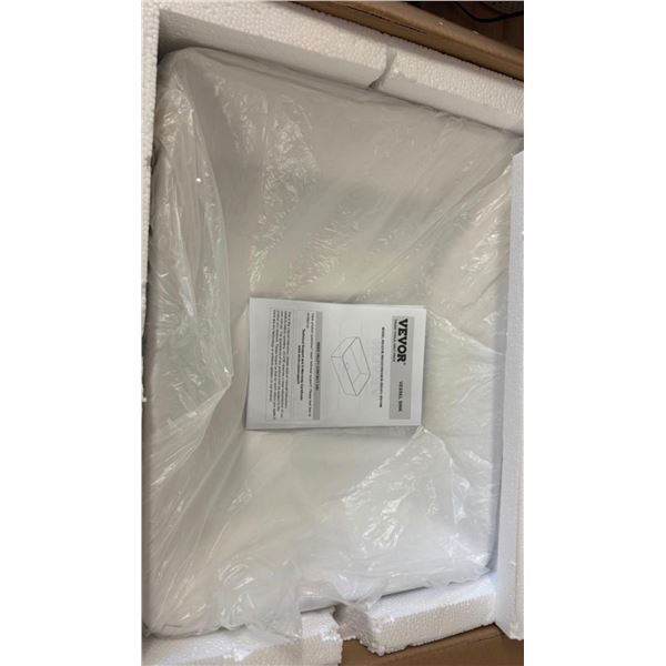 Brand New White Vessel Sink RS1237, 19 x 14.7 x 5.3 inches