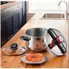Image 1 : Brand New 6L Stainless Steel Pressure Cooker  22 cm