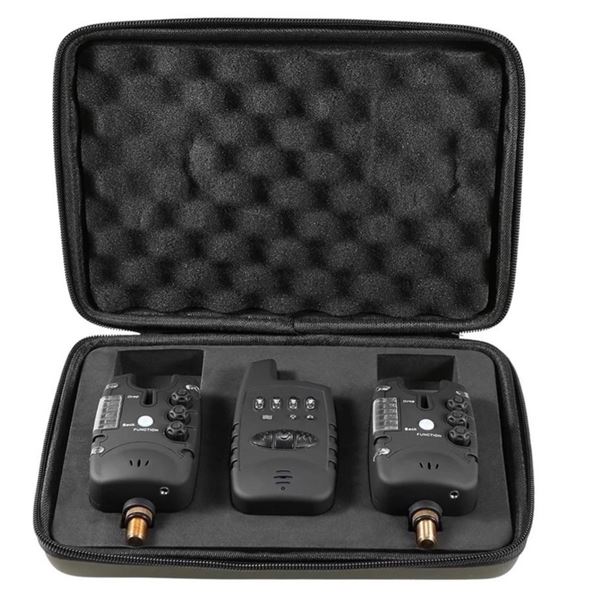 Brand New Lixada Wireless Carp Fishing Bite Alarm Set 3+3 with EVA Carry Case