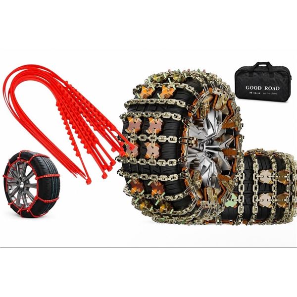 Brand new Winter Tire Traction Kit  Metal Snow Chains + Emergency Traction Straps