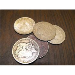 Lot of 5 Morgans- Random Dates
