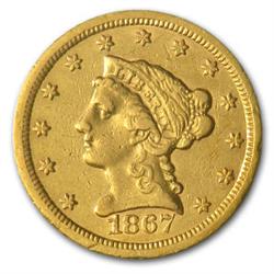 $ 2.5 Liberty Head Random Date Gold Coin