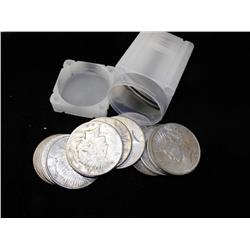 Roll of 20 Peace Silver Dollars