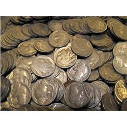 Lot of (5) Different Date Buffalo Nickels- Full