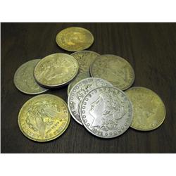 Lot of 10 Morgan Silver dollars