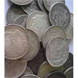 Lot of 15 Morgan Silver Dollars- Circulated-