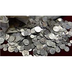 Lot of 5$ Silver Coinage- 90% Silver Mix