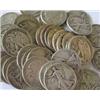 Image 1 : Lot of 100 Walking Liberty Half Dollars-