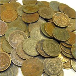 200 Indian Head Pennies- Circualted-