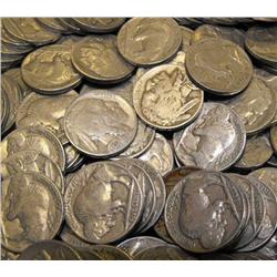 LOT OF 300 BUFFALO NICKELS