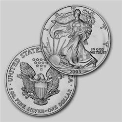 Silver Bullion 1 oz. Silver Eagle- Random date-