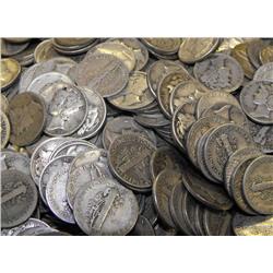 Lot of 80 Mercury Dimes- Various Dates/Grades