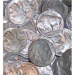 LOT OF 300 BUFFALO NICKELS-